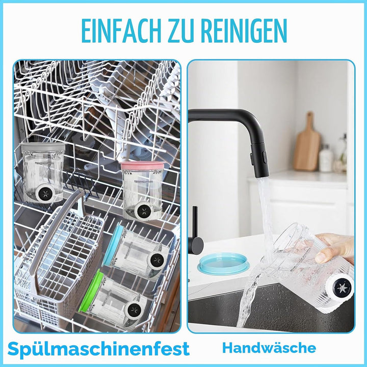 Behälter für Ninja Creami Deluxe Pints,4 Stück Ersatz für Ninja Creami Deluxe Pints und Deckel,Eisbe