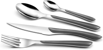 Amefa ECLAT Besteck, Essbesteck für 4 Personen, Edelstahl mit hochwertigen Kunststoff-Griffschalen i
