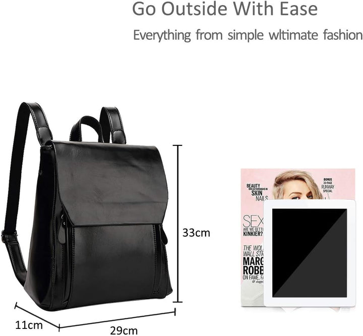 NICOLE&DORIS Mode Damen Rucksack Henkeltaschen Schulrucksack Reisen Daypacks Outdoor Tasche Weich PU