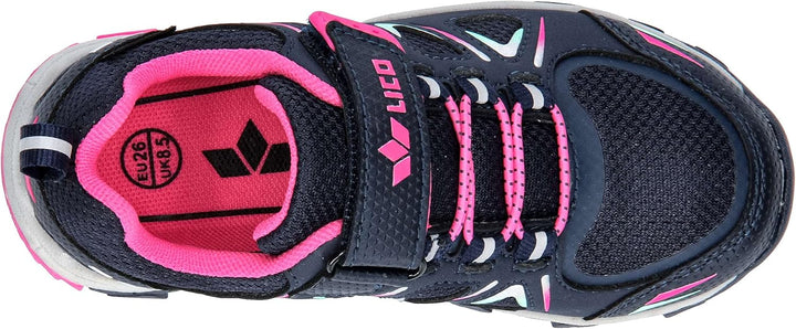 Lico Unisex Kinder Allen Vs Cross-Laufschuh 38 EU Marine Pink Türkis, 38 EU Marine Pink Türkis
