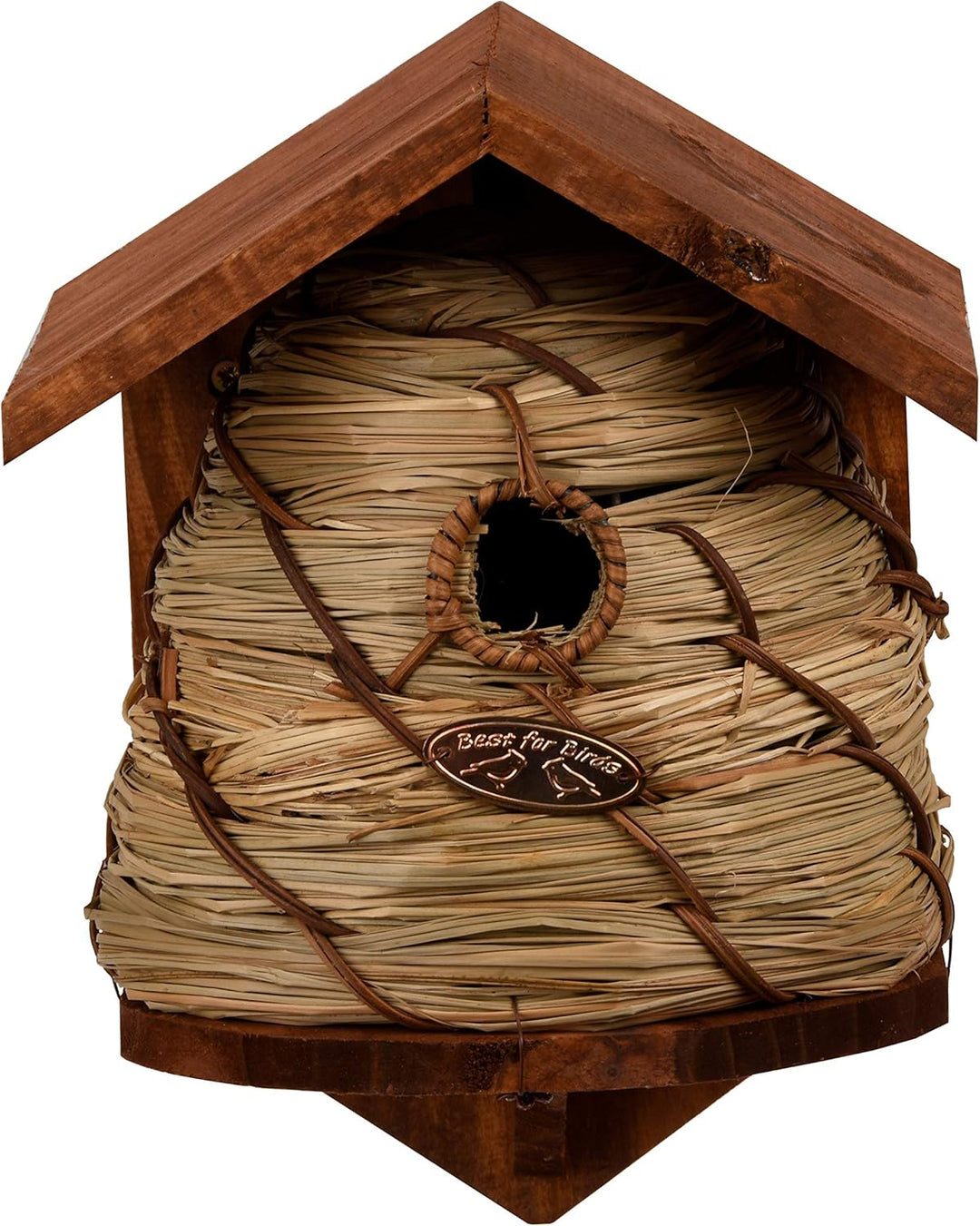 Esschert Design Nistkasten für Blaumeise Brutkasten Vogelhaus Bienenkorb 17,5x17x26cm