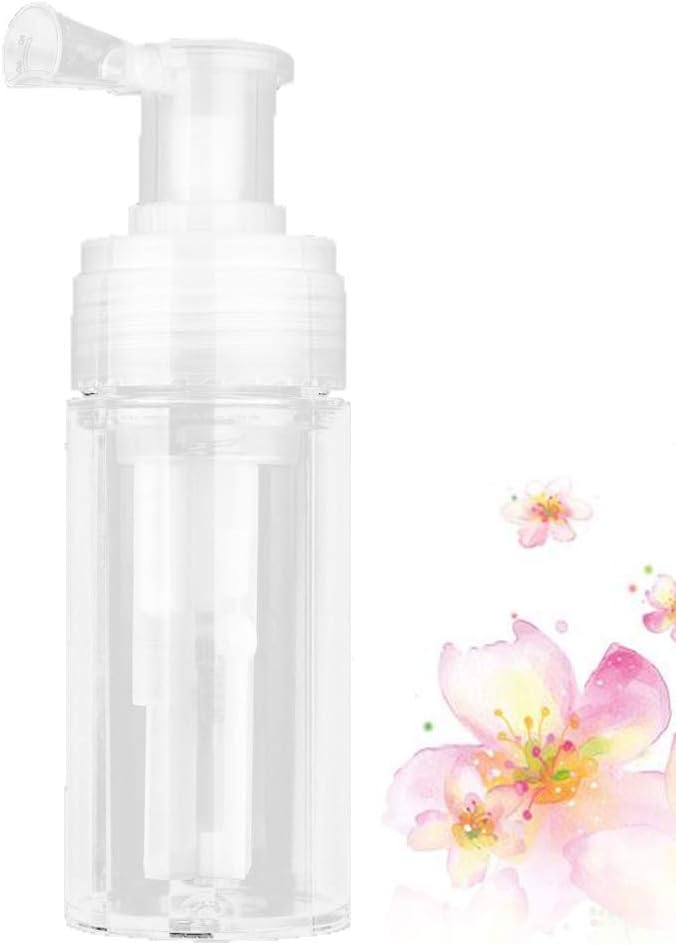 EXCEART Quetschflasche Pulver Sprühflasche Nachfüllbar Transparent Leer Sprayer Flasche Fiber Applic