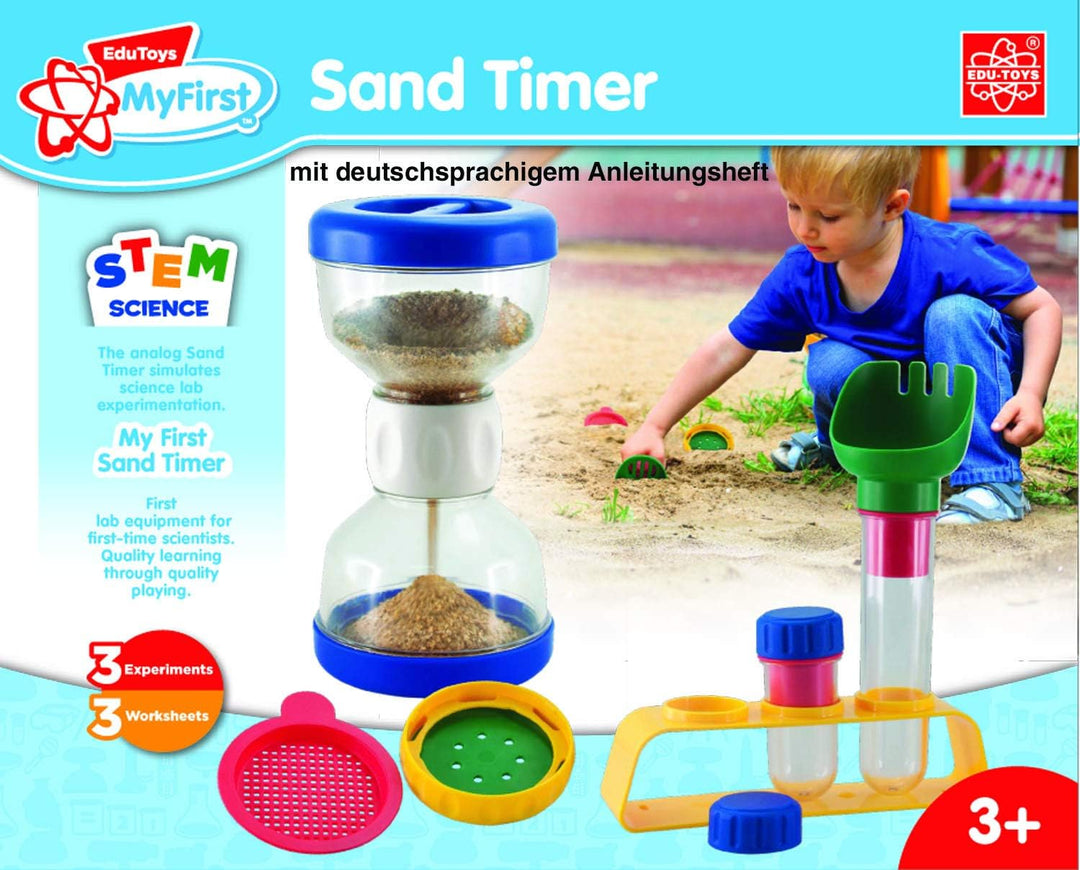 EDU-TOYS Meine erste Sanduhr – Bausatz und Experimentierkasten für Kleinkinder mit bebildertem Handb