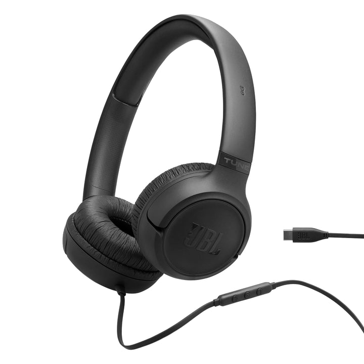 JBL Tune 530 C, kabelgebundene On-Ear-Kopfhörer mit Mikrofon, JBL Pure Bass Sound, EQ-Presets, USB-C