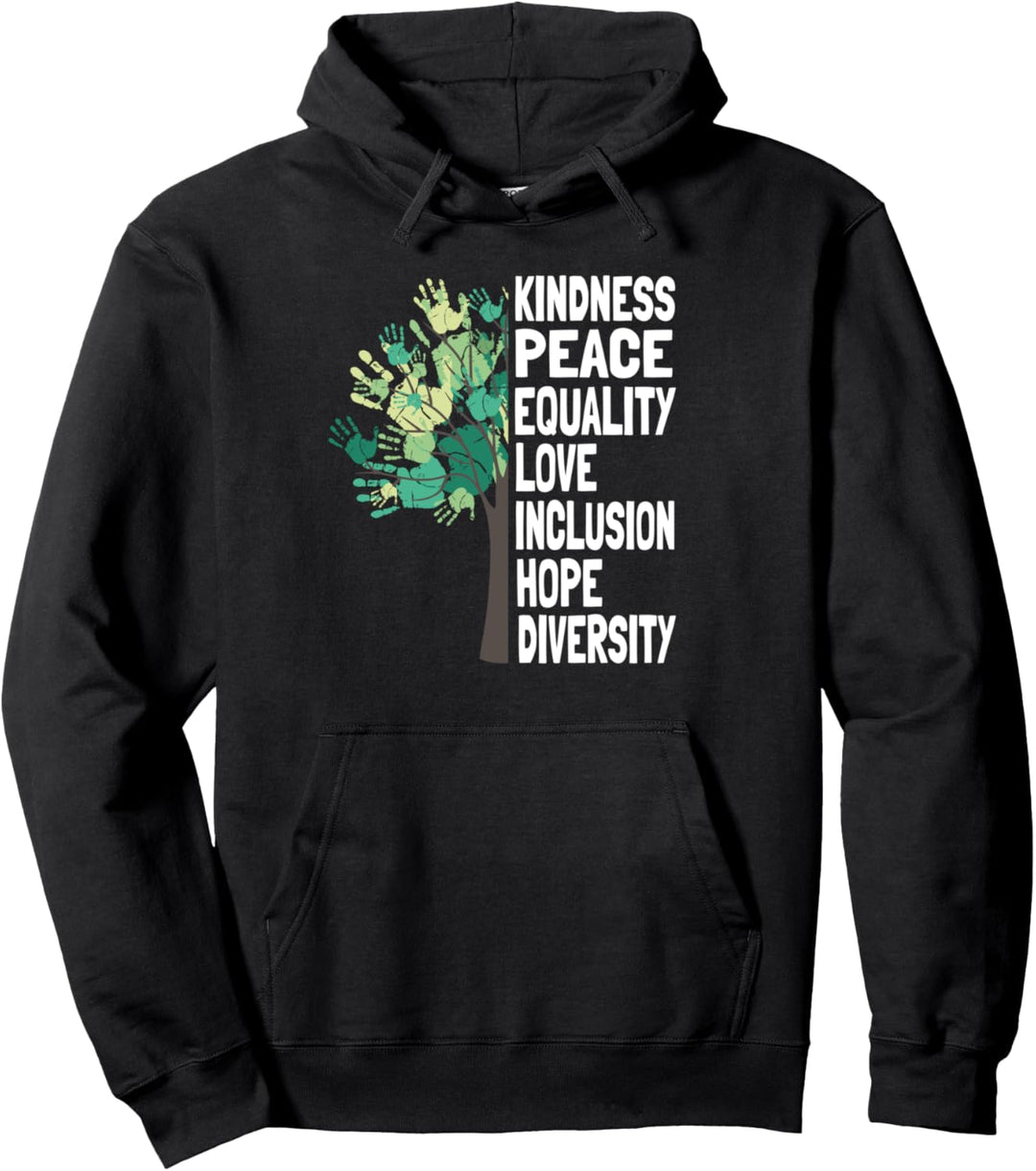Menschliche Rechte – Kindness Peace Equality Inclusion Diversity Pullover Hoodie