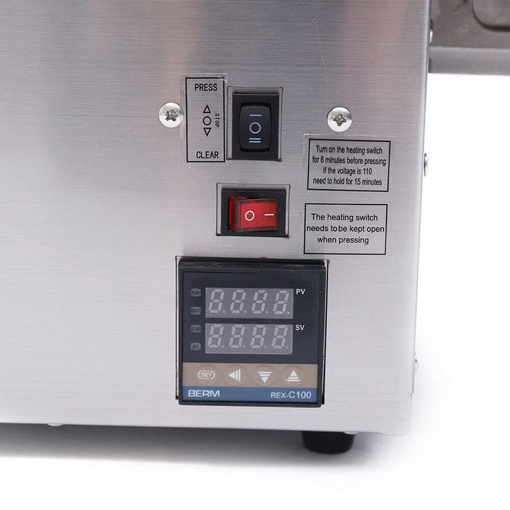 Elektrische Ölpresse, 1500W Automatische Ölmühle Heisser Kalter Ölpressen Maschine Edelstahl Extrakt