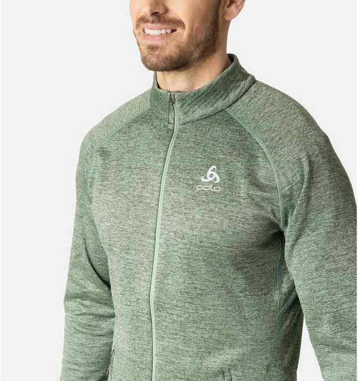 Odlo Herren Tencia_542562 Langarm Shirt mit Reissverschluss (1er Pack), Loden Frost Melange