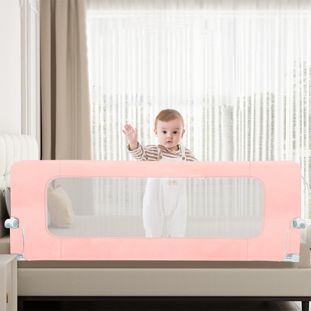 Kleinkind Bettschutzgitter Bettgitter Kinderbettgitter Babybettgitter höhenverstellbares Bettgitter