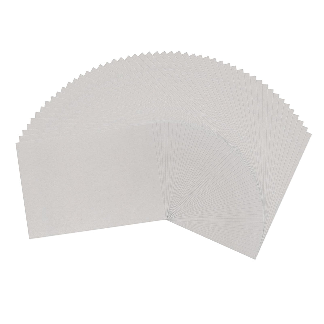 Vaessen Creative Pappe zum Basteln - Buchbinderkarton A3 - Graupappe 1mm - 50 St. Bastelkarton - zum
