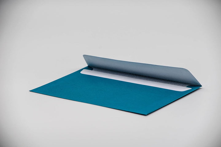 500x Briefumschlag Petrol DIN C6 Fensterlos 500 Blau-grün, 500 Blau-grün