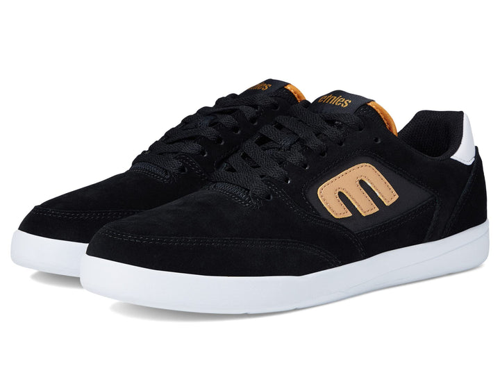 Etnies Herren Veer Skate-Schuh 40 EU Schwarz Gold Weiss, 40 EU Schwarz Gold Wei&amp;