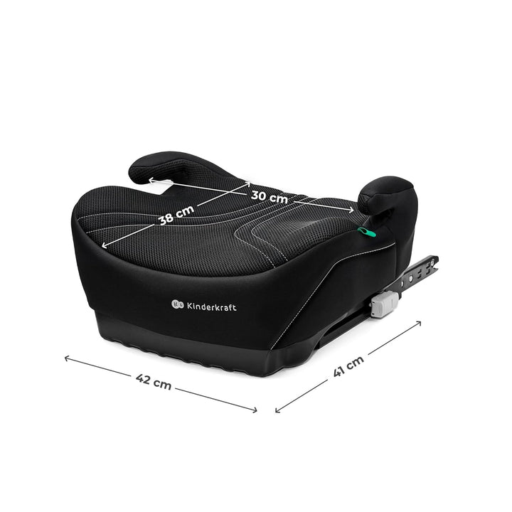 Kinderkraft I-BOOST 2 PRO, Sitz für Kinder von 125-150cm und im Alter von 6-12 Jahren, Isofix-Montag