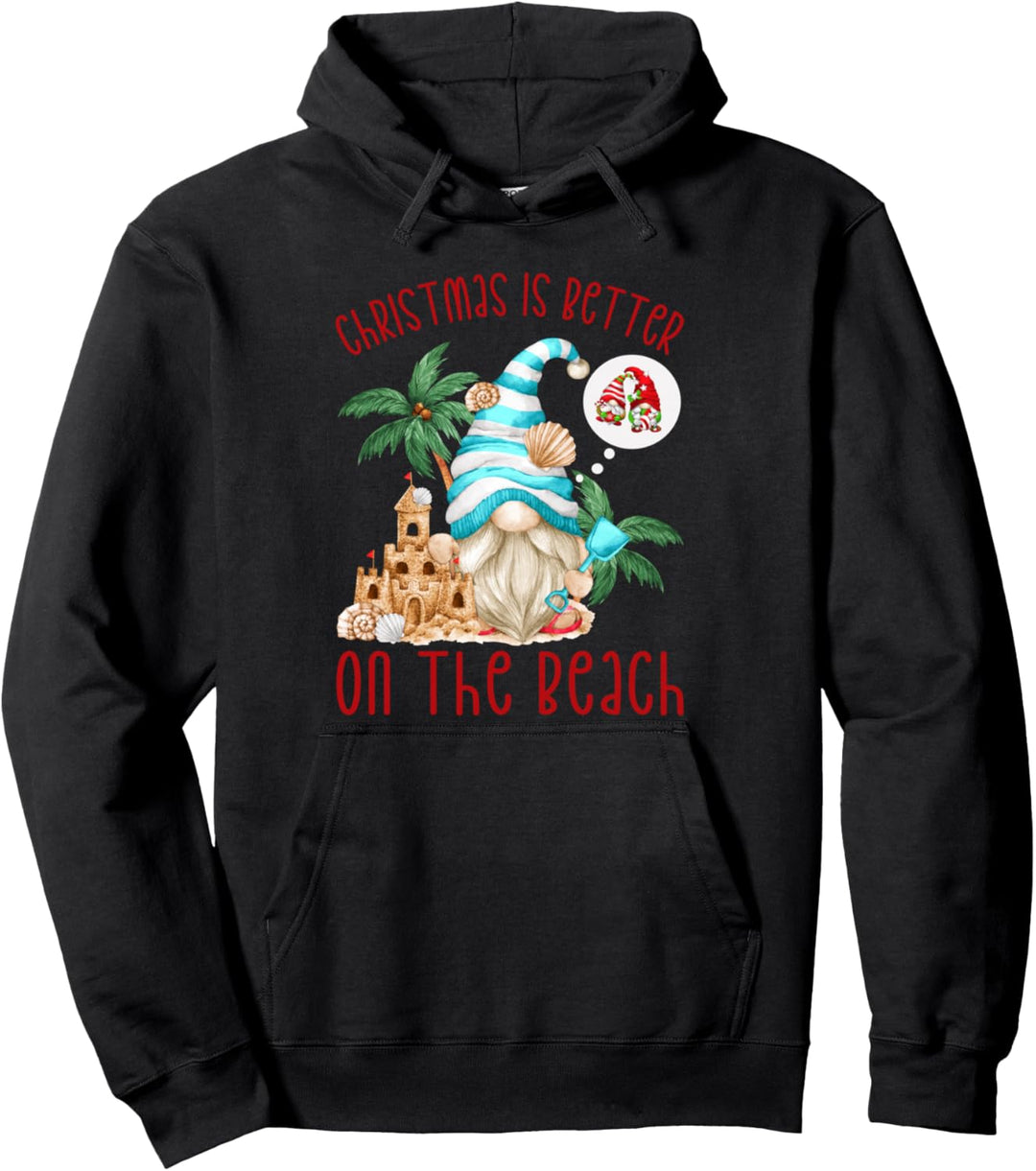 Christmas Is Better On The Beach - Lustiger Weihnachtswichtel Pullover Hoodie