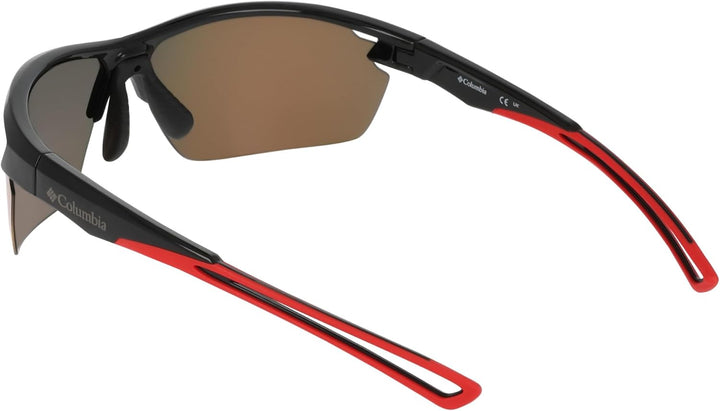 Columbia Herren Sonnenbrille Einheitsgrösse Black/Red Flash, Einheitsgrösse Black/Red Flash