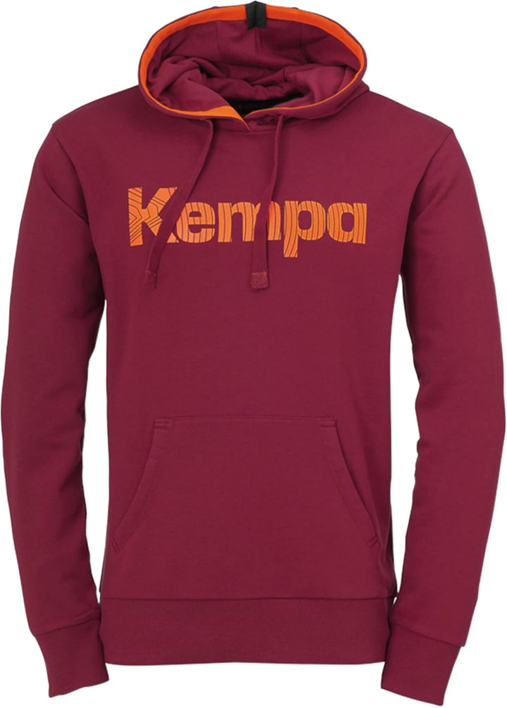 Kempa Unisex Kinder Graphic Hoodie Sweatshirt M Deep Rot, M Deep Rot