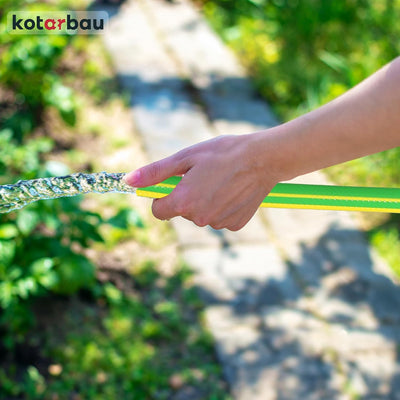 KOTARBAU® Gartenschlauch 1/2" 30m 4-lagig Grün-Gelb Professionell zum Giessen von Pflanzen, 1/2" 30m