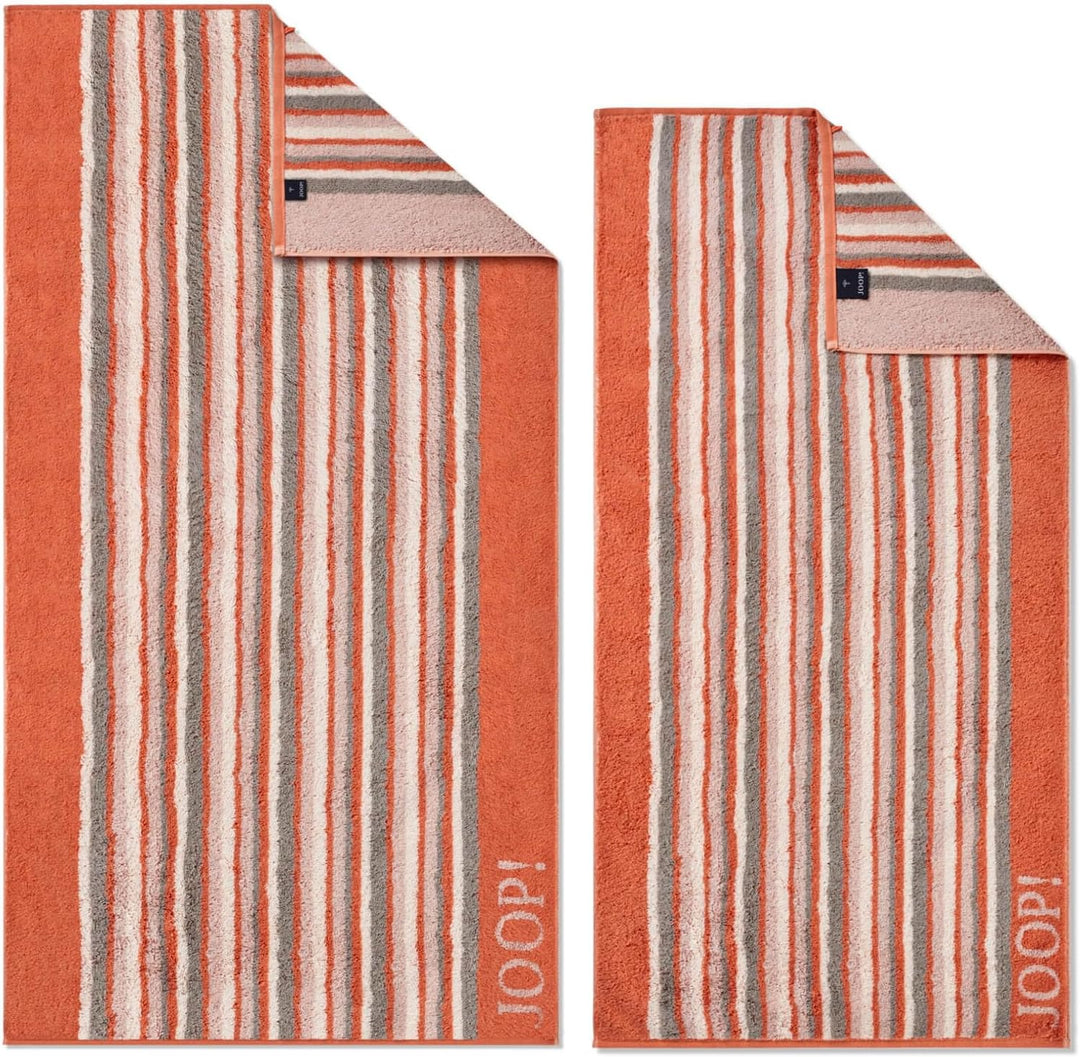 JOOP! Duschtuch Move Stripes 1692 | 33 apricot - 80 x 150 Duschtuch 80x150 cm, Duschtuch 80x150 cm