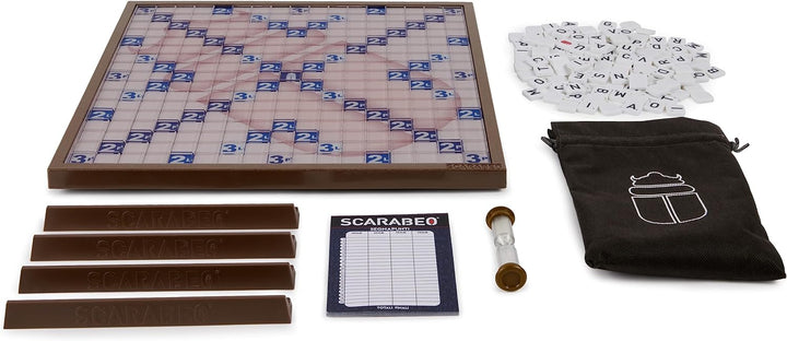 Scarabeo 60th Anniversary Premium Edition by Editrice Giochi Rotating Scrabble Board Game | Word Gam