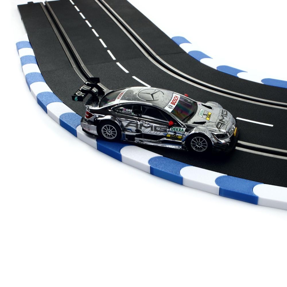 Overdrive-Racing Curbs für Carrera 124 132 EVO '2 Meter Blau-Weiss' Randstreifen Randsteine Slotcar