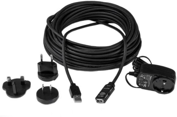 StarTech.com 15m USB 2.0 Repeater Kabel, Aktives USB Verlängerungskabel mit Signalverstärker, 1 x US