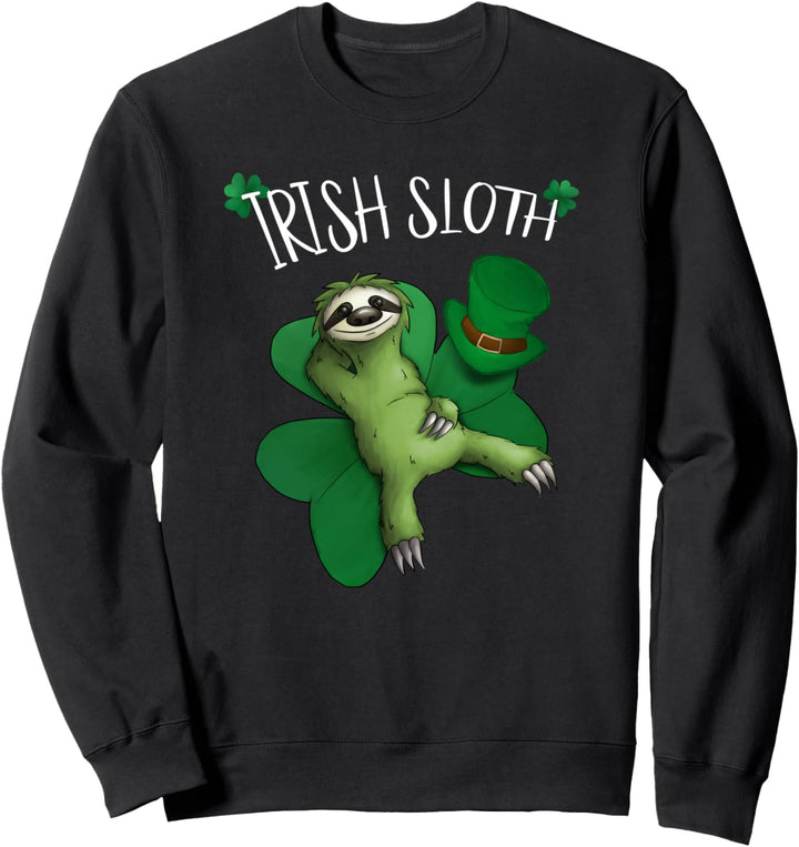 Irland St Paddys Day Irish Sloth irisch chillendes Faultier Sweatshirt