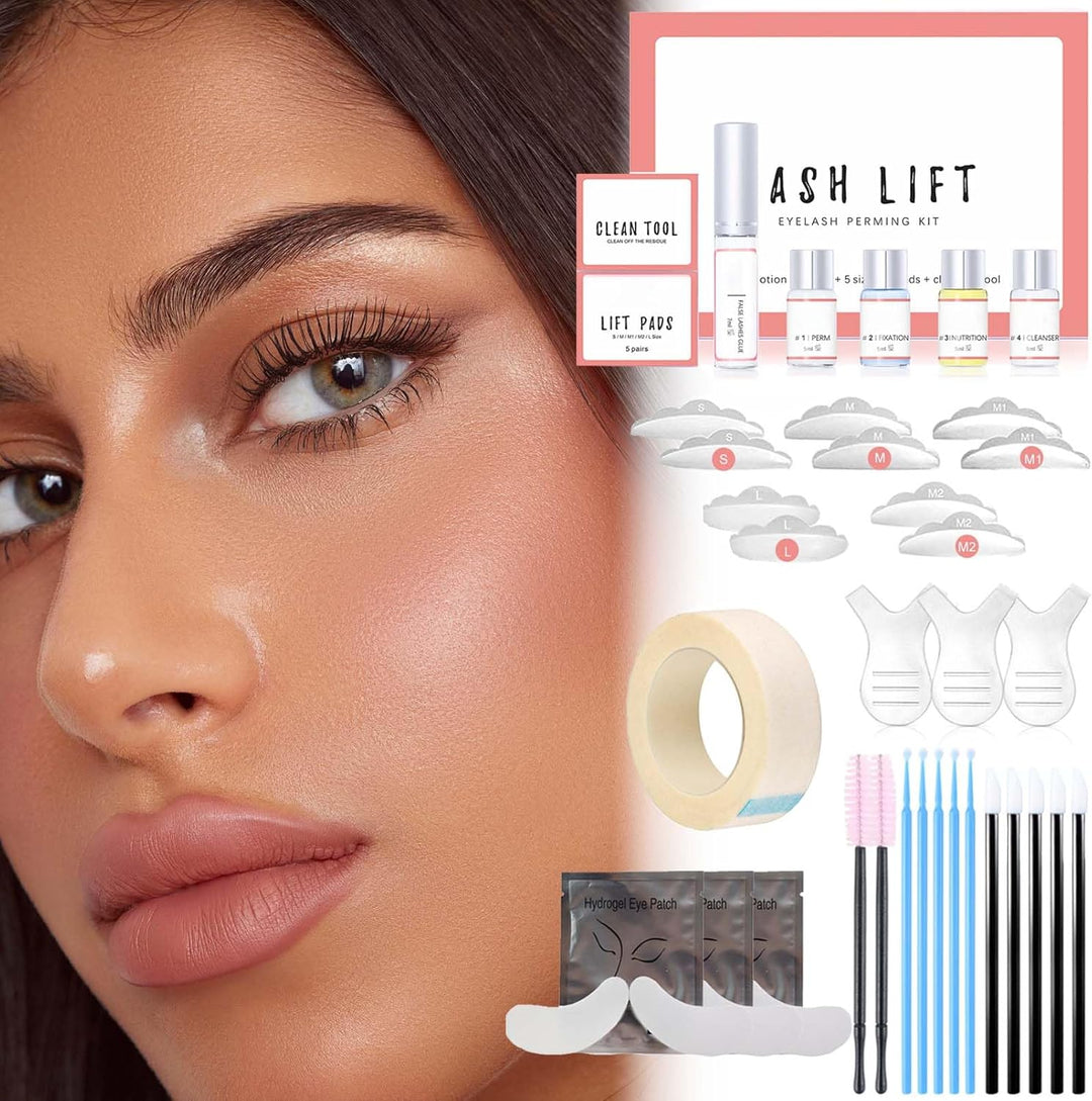 Wimpernlifting Set, 2025 Aktualisiertes Lash Lifting Set, Sicherheit Wimpernwellen Starter Kit, Natü