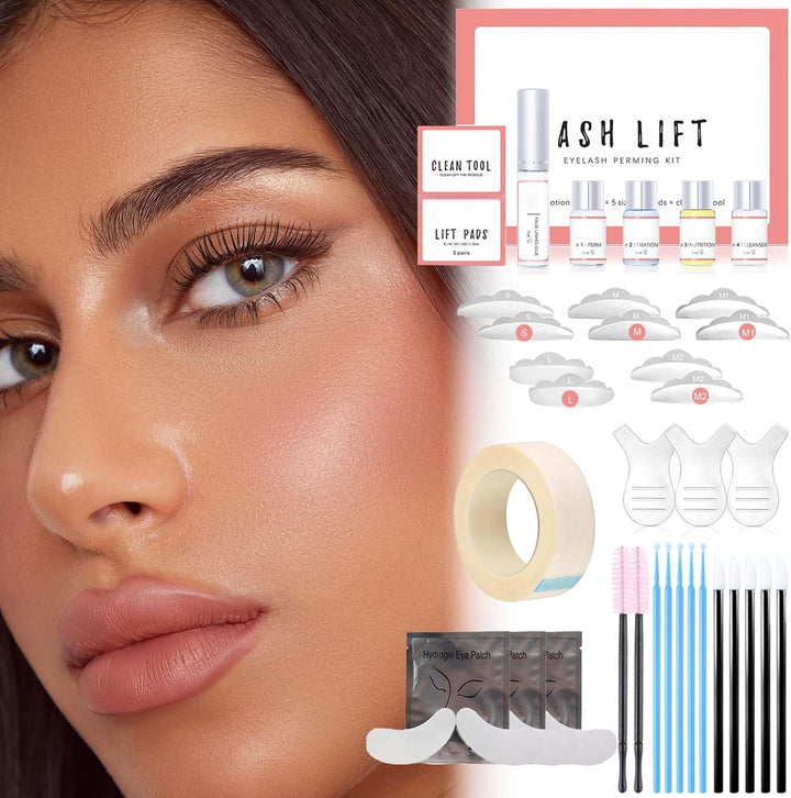 Wimpernlifting Set, 2025 Aktualisiertes Lash Lifting Set, Sicherheit Wimpernwellen Starter Kit, Natü