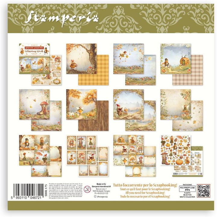 Stamperia - Scrapbook Paper Pad for Scrapbooking, Albums, Card Making, Bullet Journalling and More,