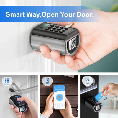 RUILON Smart Elektronisches Türschloss mit Zahlencode,Elektrisch Codeschloss Schliesszylnder, Blueto