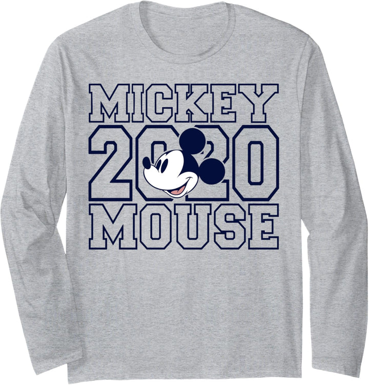 Disney New Year's 2020 Mickey Mouse Collegiate Style Langarmshirt