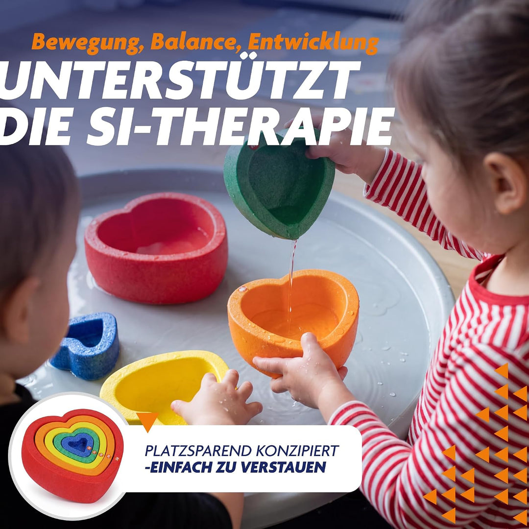Rocks, Sensorische Balanciersteine für Kinder – 5er Set – Belastbar, Fördert Gleichgewicht, Motorik