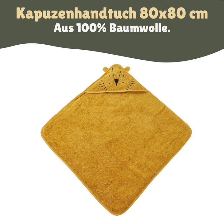 Familando Kapuzenhandtuch mit Ohren für Babys und Kleinkinder 0-4 Jahre · Frottée Handtuch für Neuge