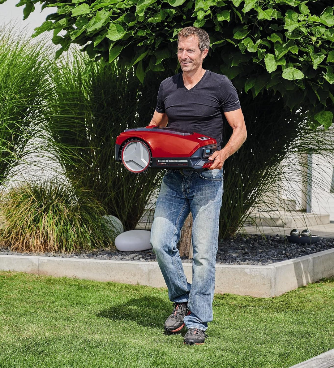 Einhell Mähroboter FREELEXO 550 Kit Power X-Change (18V, bis 35% Steigung, Stoss-/Kipp-/Hebe-/Regens