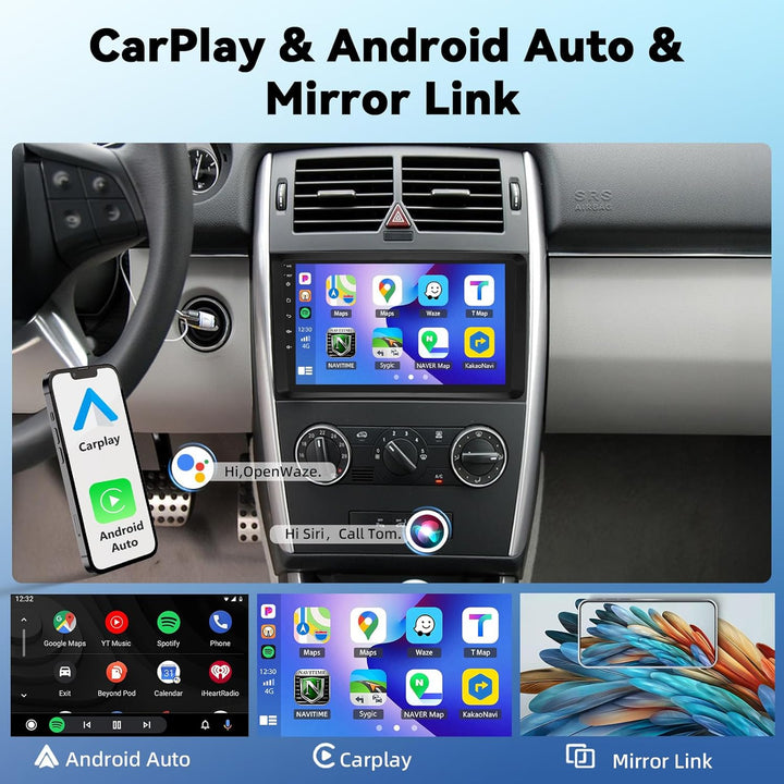 CAMECHO [DSP Audio] 8 Core 4+64G Android 13 Autoradio für Mercedes Benz Sprinter W639 W906 AB Klasse