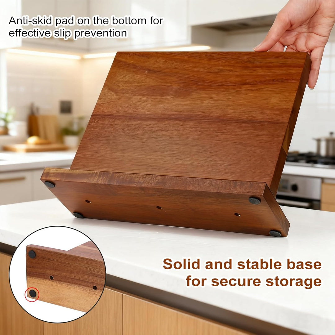 Messerblock Magnetisch, Doppelseitiger Starker Magnetischer Messerhalter Aus Holz– Universal Küchenm