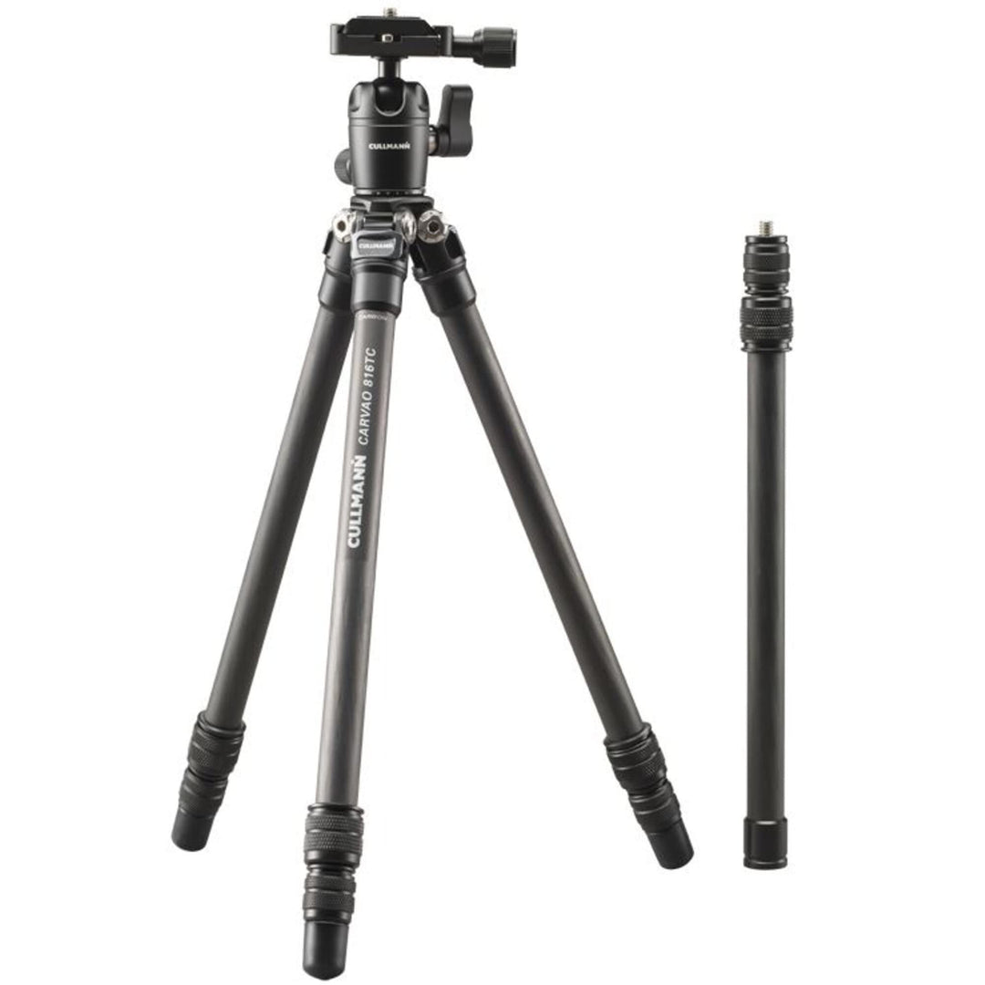CULLMANN - 56815 - CARVAO 816TC - Reisestativ aus Carbon - Max. Auszugshöhe 137cm - Packmass 38 cm -