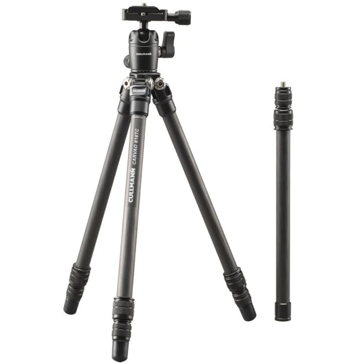 CULLMANN - 56815 - CARVAO 816TC - Reisestativ aus Carbon - Max. Auszugshöhe 137cm - Packmass 38 cm -