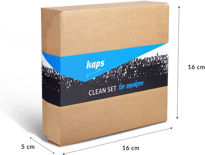 Kaps 4 Sneakers Schuhpflege Reinigungsset, Gel Sneaker Reiniger, wasserabweisendes Schuhschutz Spray