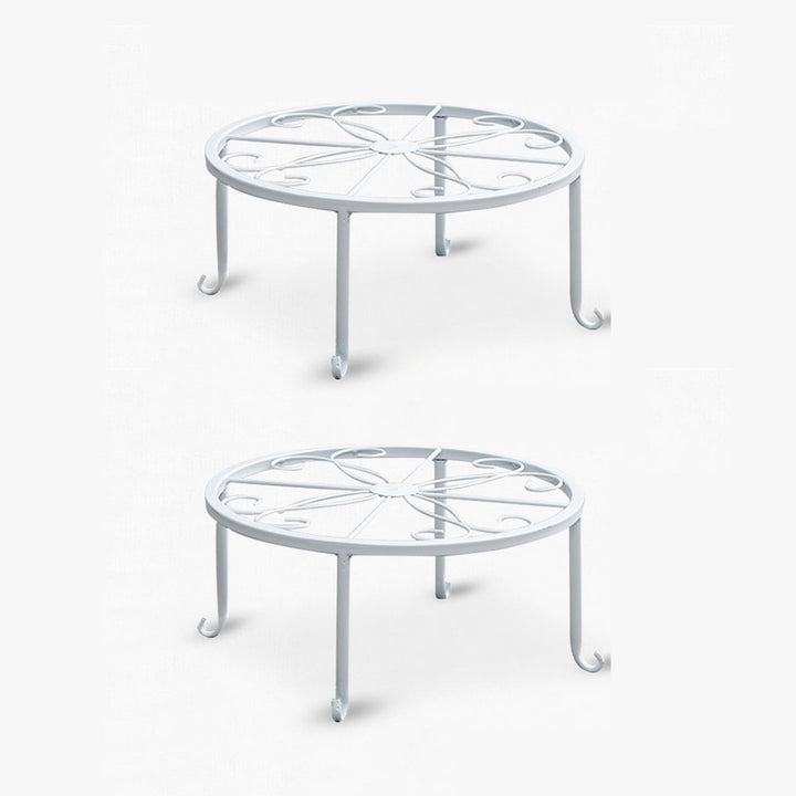 2 Stücke Blumentopfhalter Metall, Blumenhocker Pflanzenständer, Metall Blumenständer Deko, Geeignet