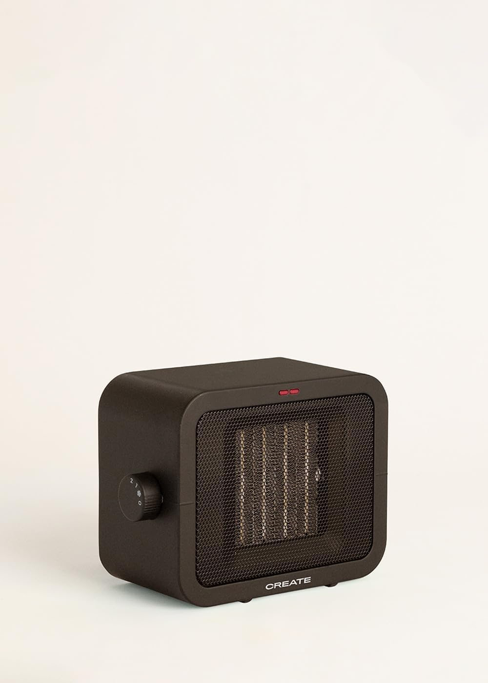 CREATE/WARM BOX/Keramik-Heizkörper Schwarz/Tragbare, Thermostat, 2 Leistungen, PTC-Heizung, Überhitz
