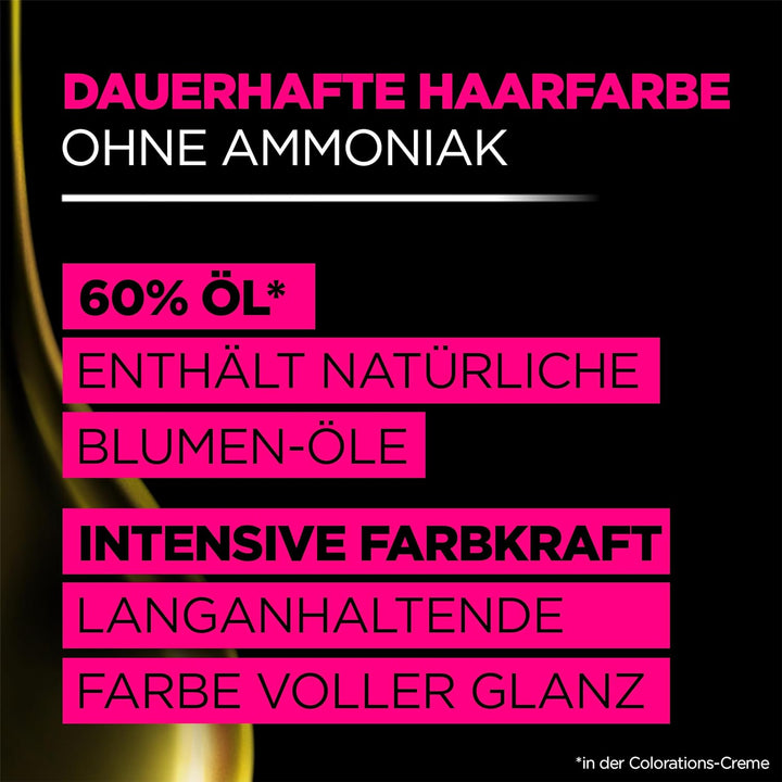 Garnier Olia Dauerhafte Haarfarbe ohne Ammoniak, Mit pflegenden und natürlichen Ölen, Vollständige G
