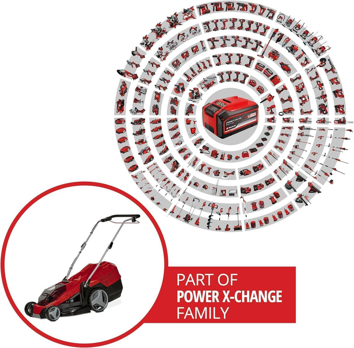 Einhell Akku-Rasenmäher GE-CM 36/43 Li M-Solo Power X-Change (36 V, 43 cm Schnittbreite, bis 600 m²,