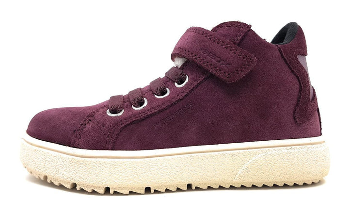 Geox Mädchen J Theleven Girl WpfSneaker 36 EU Prune, 36 EU Prune