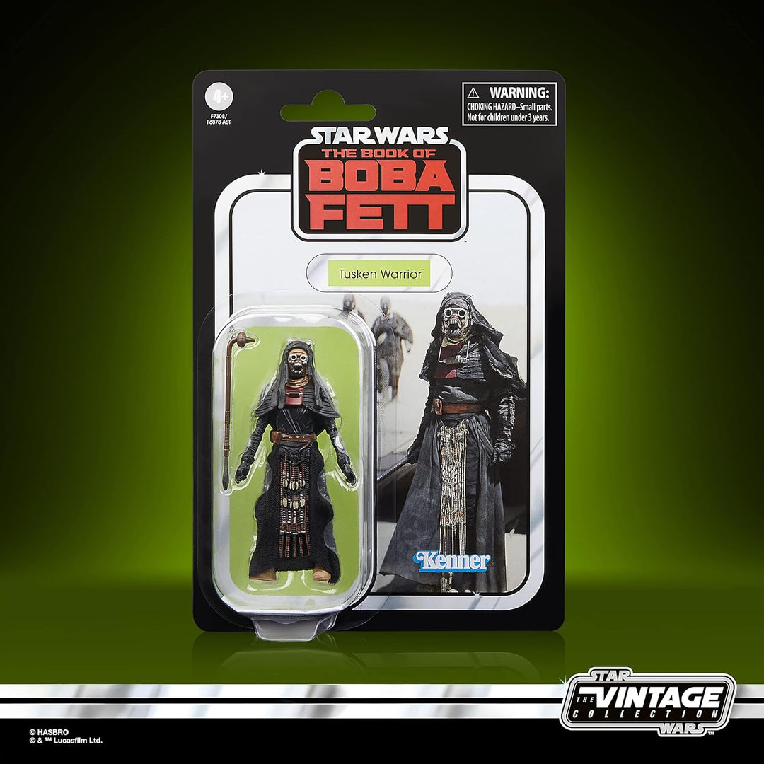 Star Wars The Vintage Collection Tusken Warrior, Buch von Boba Fett, Action-Sammelfigur, 9,5 cm