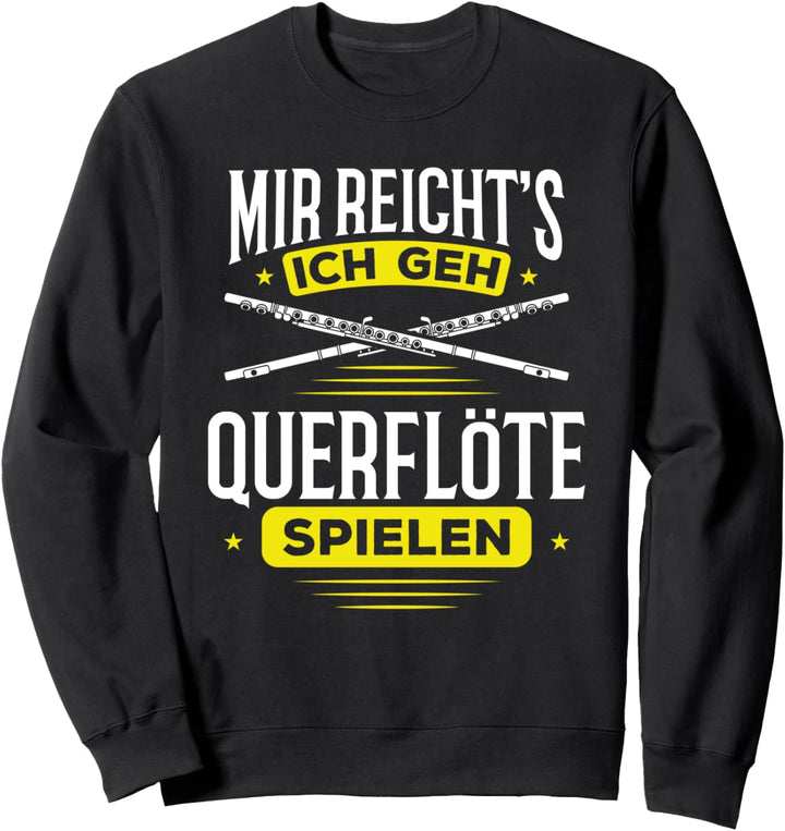 Querflöte, Querflötenspieler Orchester Design I Virtuosen Sweatshirt