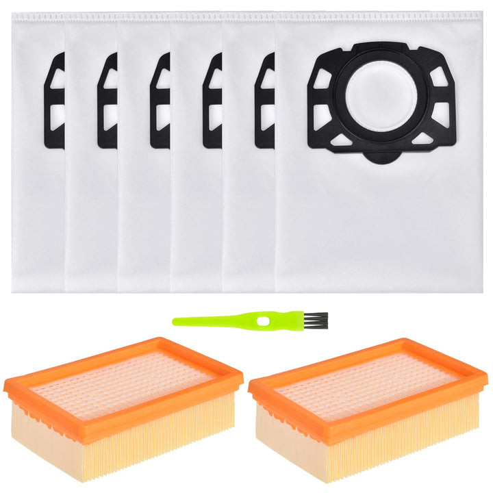 Staubsaugerbeutel Filter Zubehör Set für Kärcher WD4 WD5 WD6 MV4 MV5 MV6 WD5P WD6P Premium Staubsaug