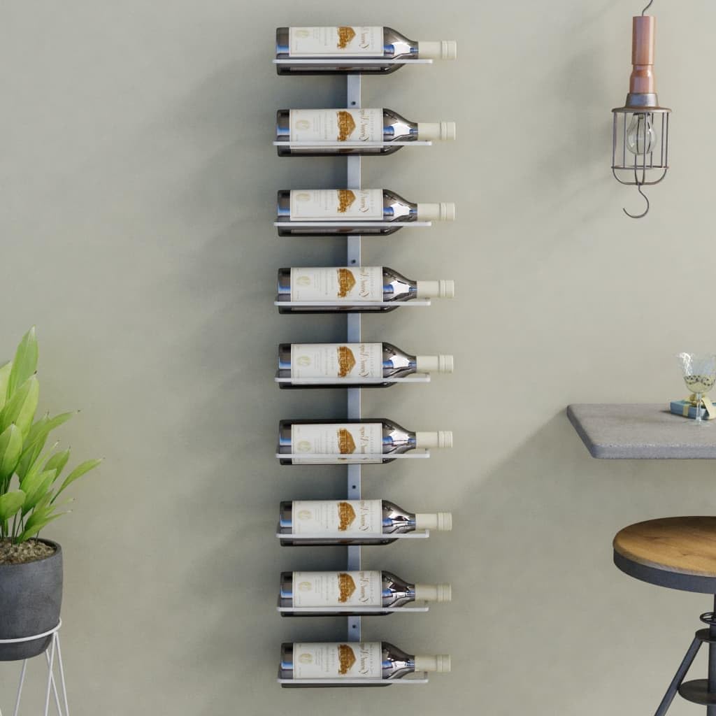 vidaXL Wand Weinregal für 9 Flaschen Wandregal Weinhalter Weinflaschenhalter Flaschenregal Weinständ