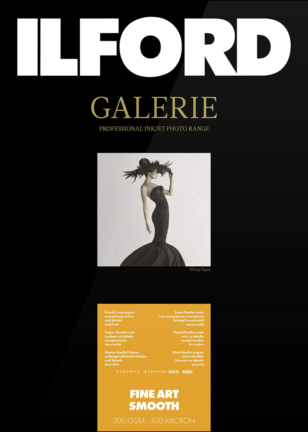 ILFORD GALERIE FineArt Smooth 200gsm A4 - 210mm x 297mm 25 Blatt A4 - 25 Blatt, A4 - 25 Blatt