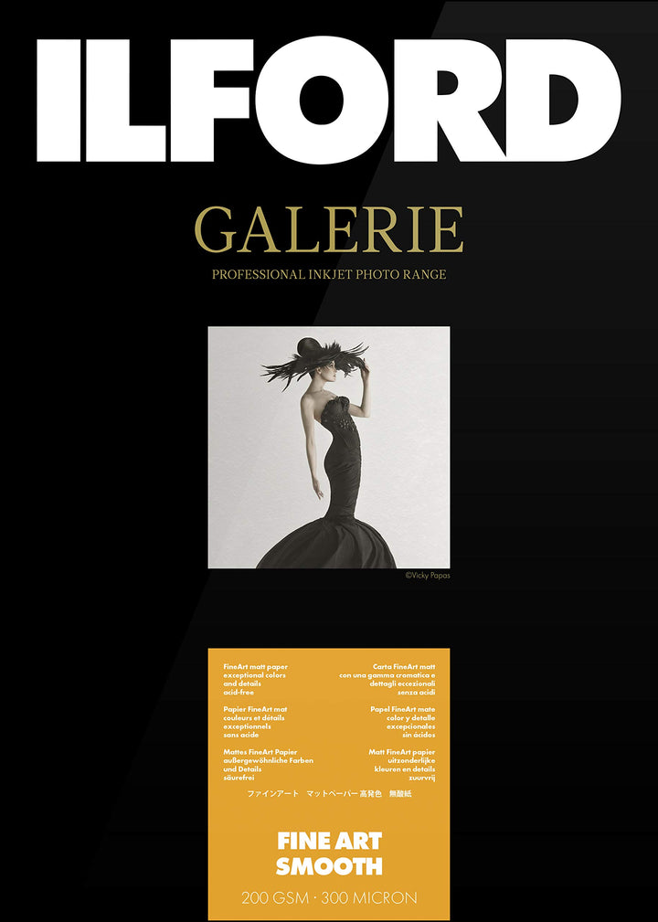 ILFORD GALERIE FineArt Smooth 200gsm A4 - 210mm x 297mm 25 Blatt A4 - 25 Blatt, A4 - 25 Blatt