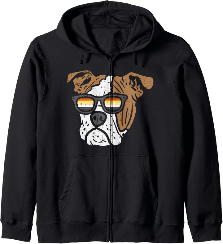English Bulldog Dog LGBTQ Gay Bear Flag Gay Pride Men Kapuzenjacke